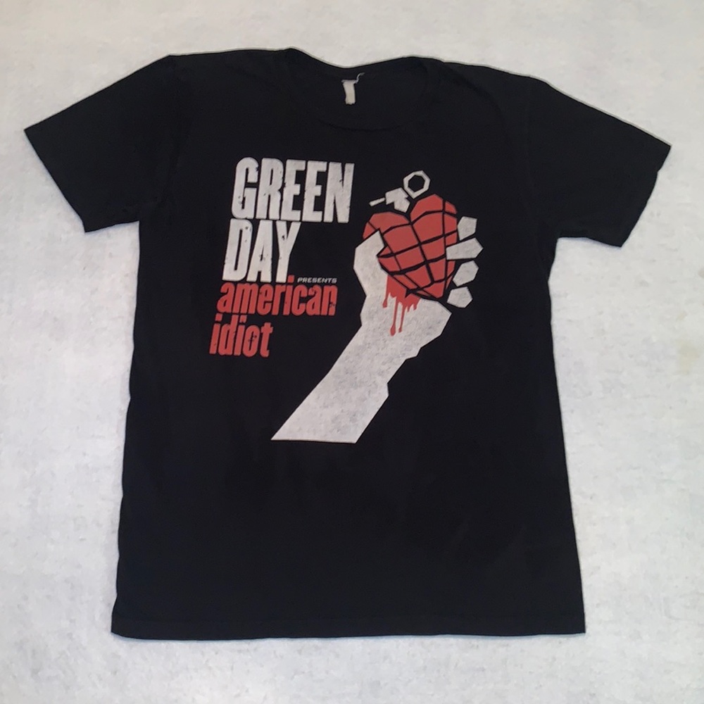 Green Day Presents American idiot T-shirt black no tag size